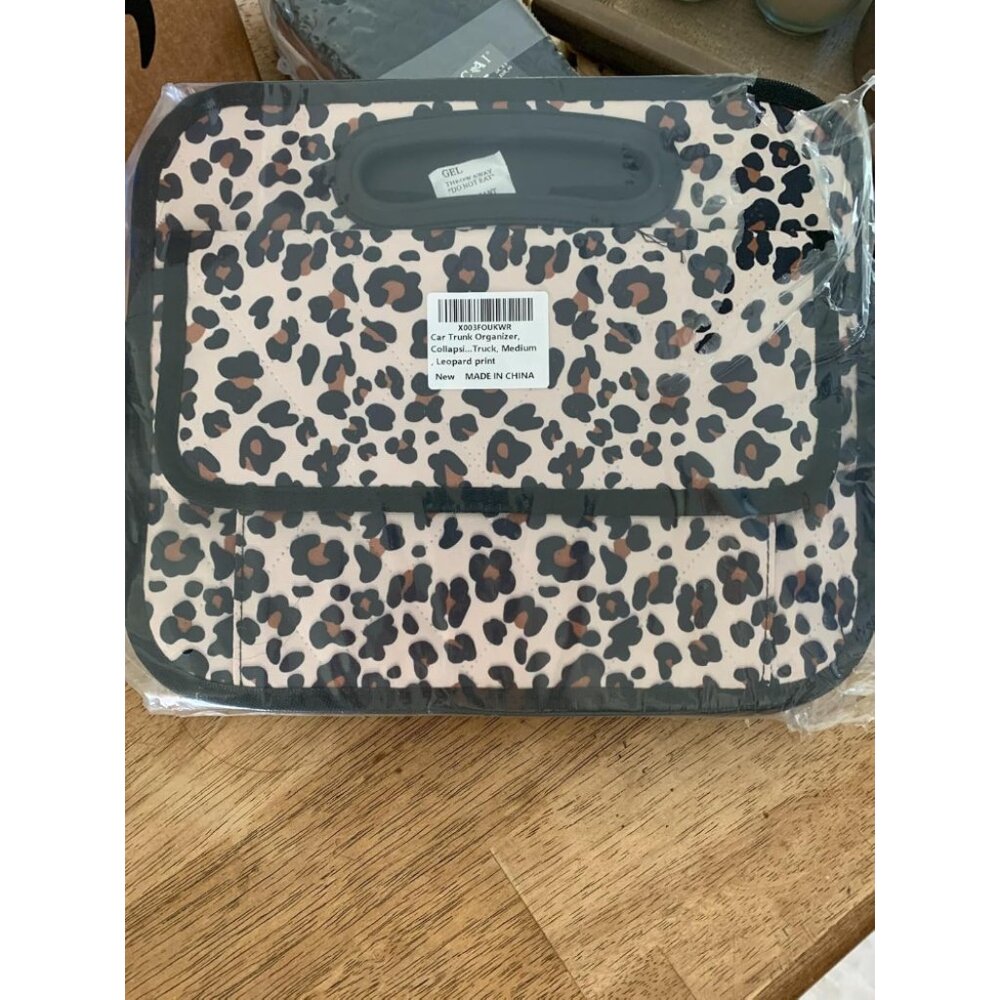 🆕Men Leopard Print Car Organizer Storage‎ with 6 Pocket Accessoriesizer Trunk